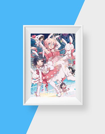 Bunny School Art Print