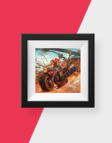 Mochi's Island Art Print